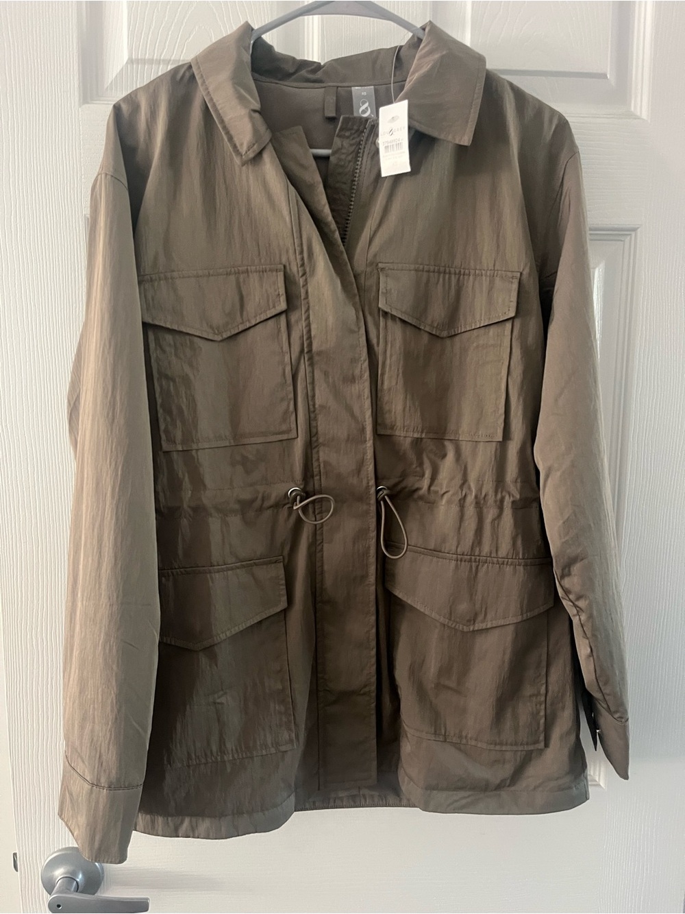 Lou & Grey Olive Utility Jacket with Drawcord Waist